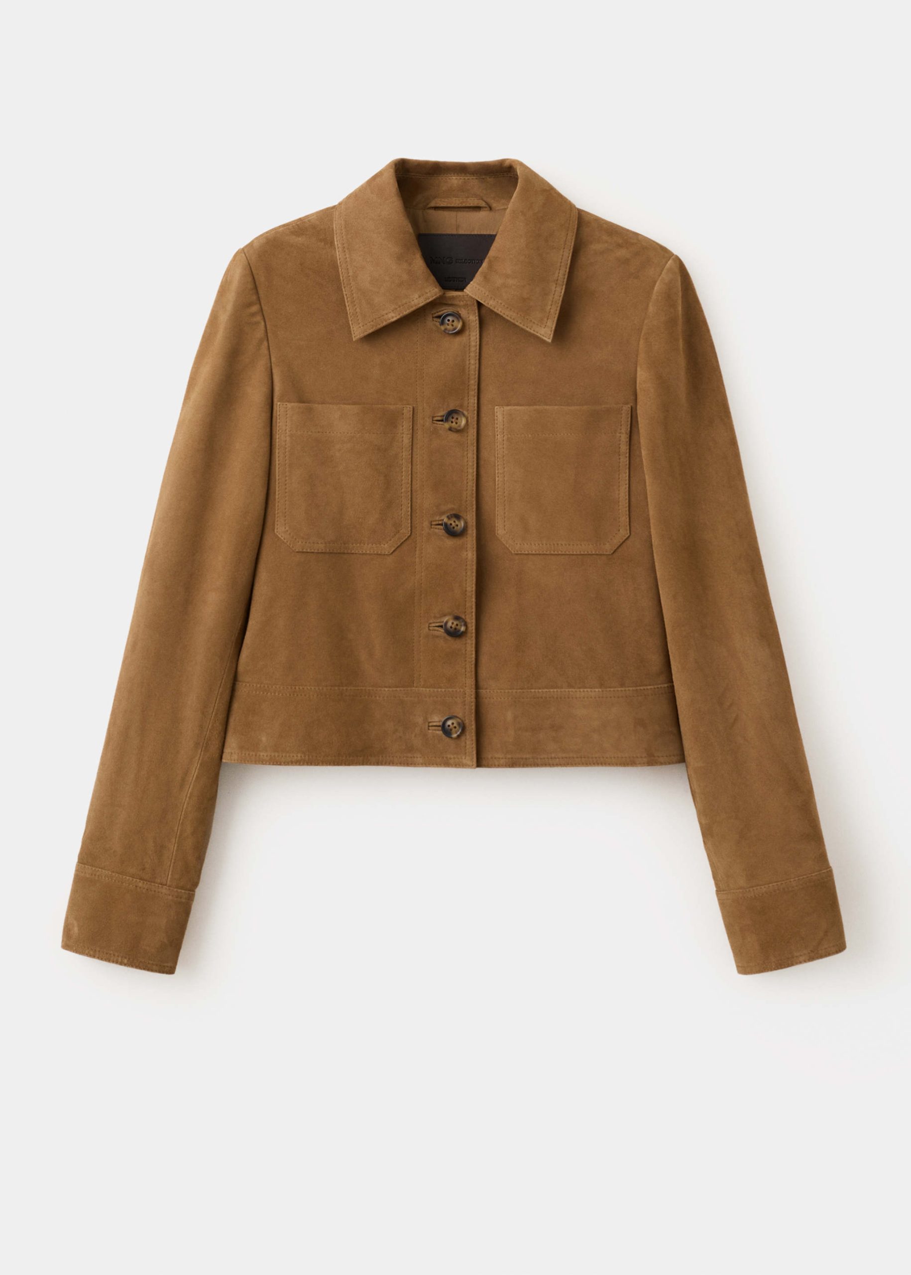 chaquetas-mujer-mango-274mxy-1.jpg Chaqueta ante botones - Imagen 1