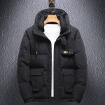 Chaquetones Hombre Invierno,Chaqueta Abrigada De Invierno Con Capucha Para Hombre Casual Thicken Heavyweight Negro Corto Resistente Al Agua Chaquetas Para Exteriores Parka Acolchada Acolchada Abrigo : Amazon.es: Moda