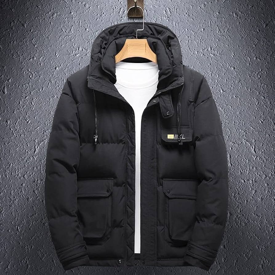 chaquetones-310uhr-1.jpg Chaquetones Hombre Invierno,Chaqueta Abrigada De Invierno Con Capucha Para Hombre Casual Thicken Heavyweight Negro Corto Resistente Al Agua Chaquetas Para Exteriores Parka Acolchada Acolchada Abrigo : Amazon.es: Moda - Imagen 1