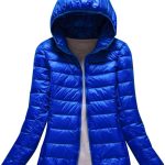 ISSHE Abrigo Plumas con Capucha Mujer Abrigos Acolchado Plumiferos Ligeros Chaquetas Chaquetones Plumon Anorak Plumifero Corto Cazadoras Chaqueta ...