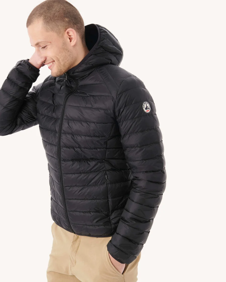 jott-hombre-001rxo.webp Chaqueta con capucha Jott de plumas pato Hombre Noir NICO P000MDOW01 999 BASIC Justoverthetop Color negro - Imagen 1