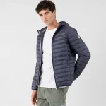Chaqueta Jott Hombre Azul Nico Con capucha
