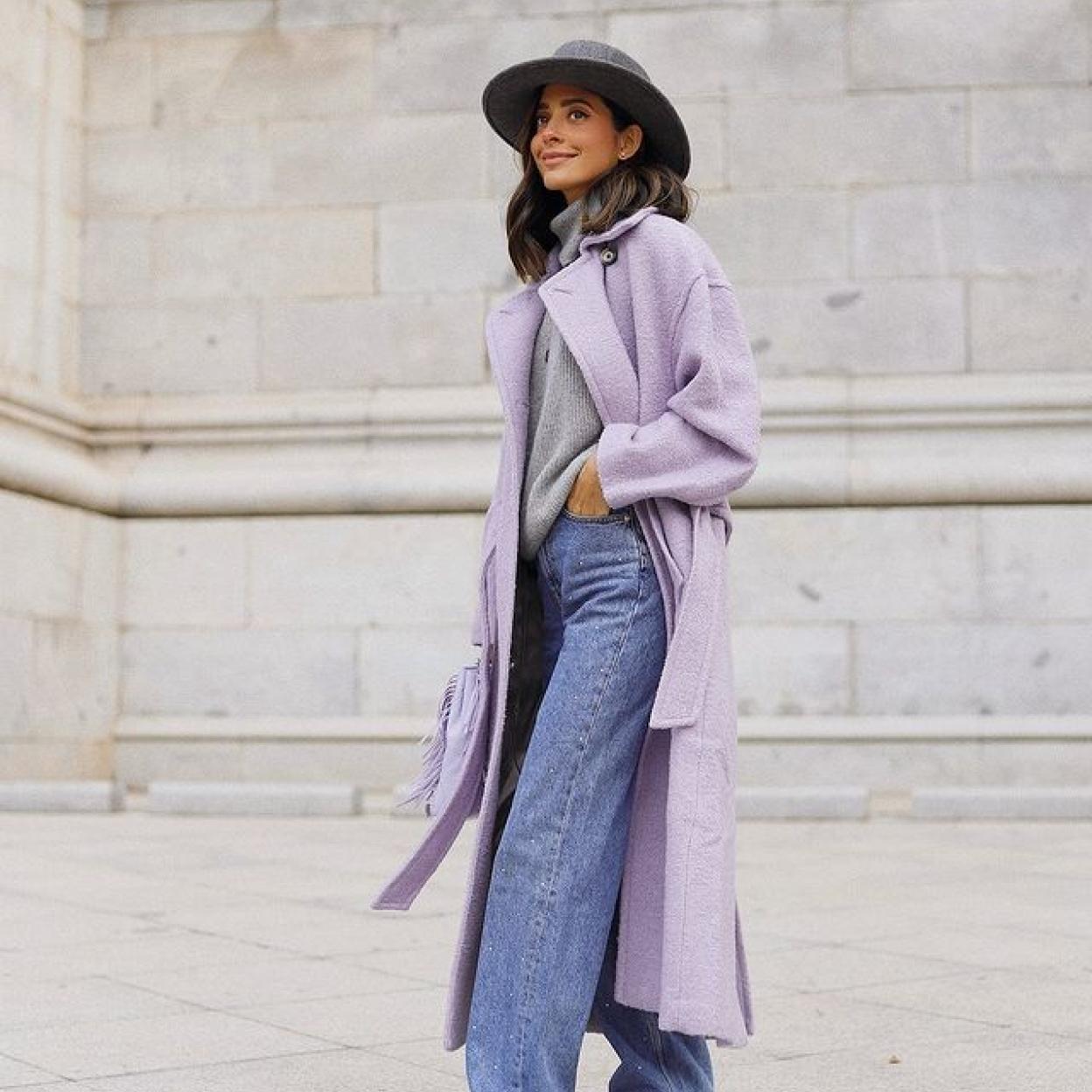 mango-abrigos-831fco-1.jpg Ni marrón ni negro: el abrigo más bonito de la temporada está en Mango, es lila, está rebajado y promete agotarse en muy poco tiempo | Mujerhoy - Imagen 1