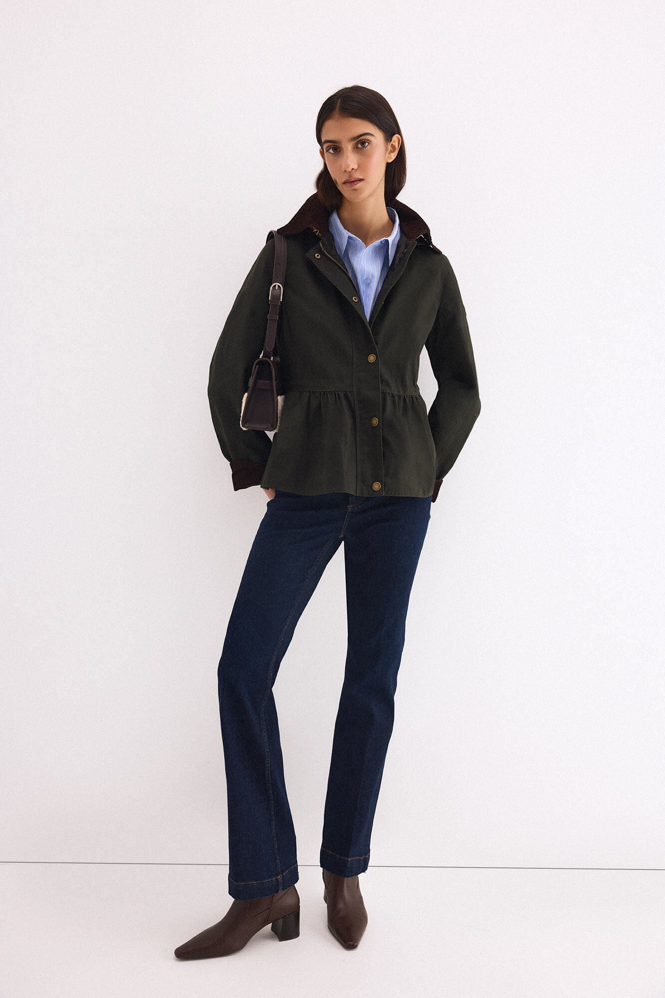 parka-encerada-mujer-666dtj-1.jpg Parka encerada capucha | Parkas de Mujer | Pedro del Hierro - Imagen 1