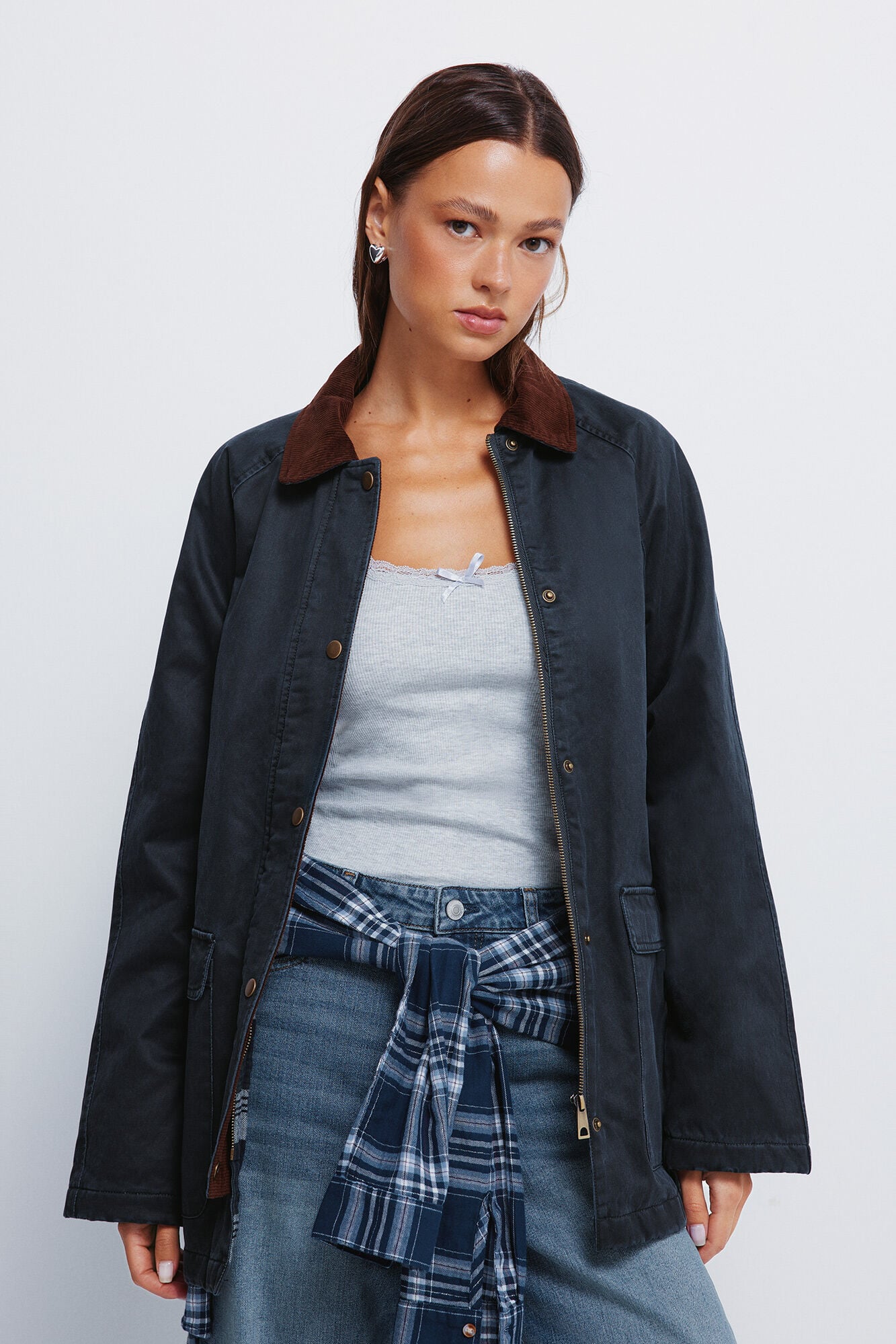 parka-encerada-mujer-786wwp-1.jpg Parka encerada | Ofertas en parkas de mujer | Fifty Outlet - Imagen 1