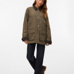 Parka encerada multibolsillos | Parkas de Mujer | Cortefiel