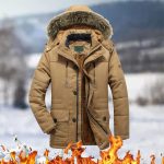 Parka de invierno para hombre, abrigo con capucha de piel verde militar, aislamiento resistente y resistente al viento, chaqueta resistente al agua para aventuras al aire libre, ultra cálida para: Amazon.es: Moda